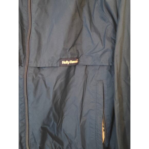 Helly Hansen Blue Windbreaker Full Zip Jacket Mock Neck size S - Picture 2 of 6